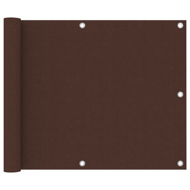 Vidaxl balkonscherm 75x600 cm oxford stof bruin