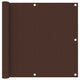 Vidaxl balkonscherm 90x400 cm oxford stof bruin