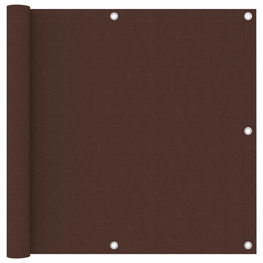 Vidaxl balkonscherm 90x500 cm oxford stof bruin