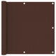Vidaxl balkonscherm 90x500 cm oxford stof bruin