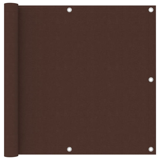 Vidaxl balkonscherm 90x500 cm oxford stof bruin