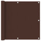 Vidaxl balkonscherm 90x600 cm oxford stof bruin