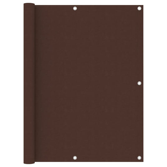 Vidaxl balkonscherm 120x600 cm oxford stof bruin