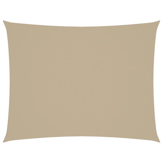 VidaXL Zonnescherm rechthoekig 5x7 m oxford stof beige