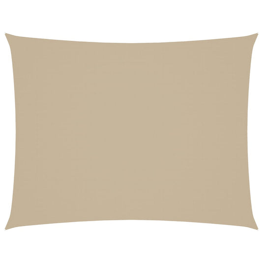 VidaXL Zonnescherm rechthoekig 6x8 m oxford stof beige