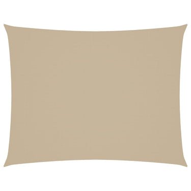 Vidaxl zonnescherm rechthoekig 6x8 m oxford stof beige
