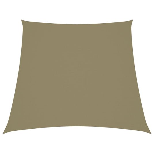 Vidaxl zonnezeil trapezium 3 5x4 m oxford stof beige