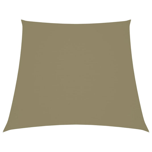 Vidaxl zonnescherm trapezium 4 5x4 m oxford stof beige