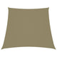 Vidaxl zonnescherm trapezium 4 5x4 m oxford stof beige