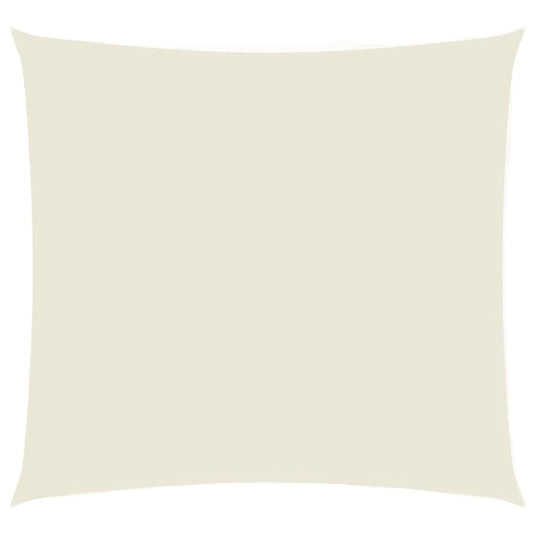 VidaXL Zonnescherm vierkant 5x5 m oxford stof crèmekleurig
