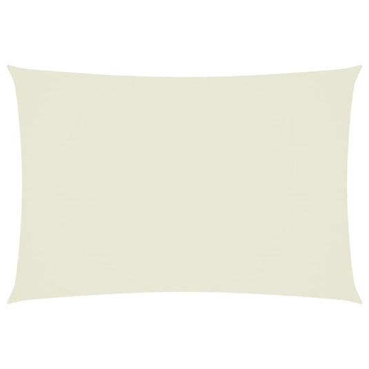 Vidaxl zonnescherm rechthoekig 3x5 m oxford stof crèmekleurig