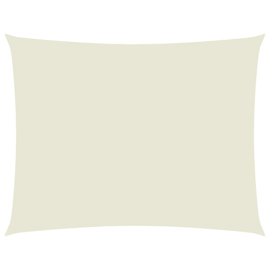 Vidaxl zonnescherm rechthoekig 3,5x4,5 m oxford stof crèmekleurig