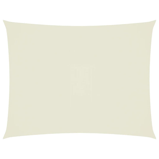 Vidaxl zonnescherm rechthoekig 4x5 m oxford stof crèmekleurig