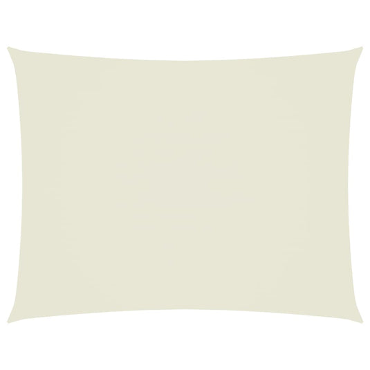 Vidaxl zonnescherm rechthoekig 5x7 m oxford stof crèmekleurig
