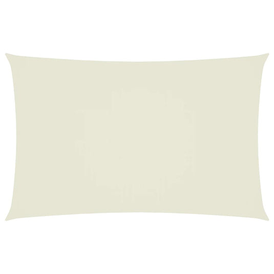 Vidaxl zonnescherm rechthoekig 5x8 m oxford stof crèmekleurig