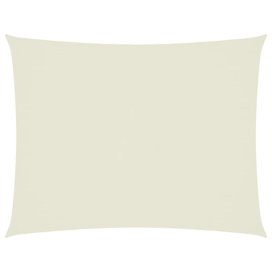 Vidaxl zonnescherm rechthoekig 6x8 m oxford stof crèmekleurig