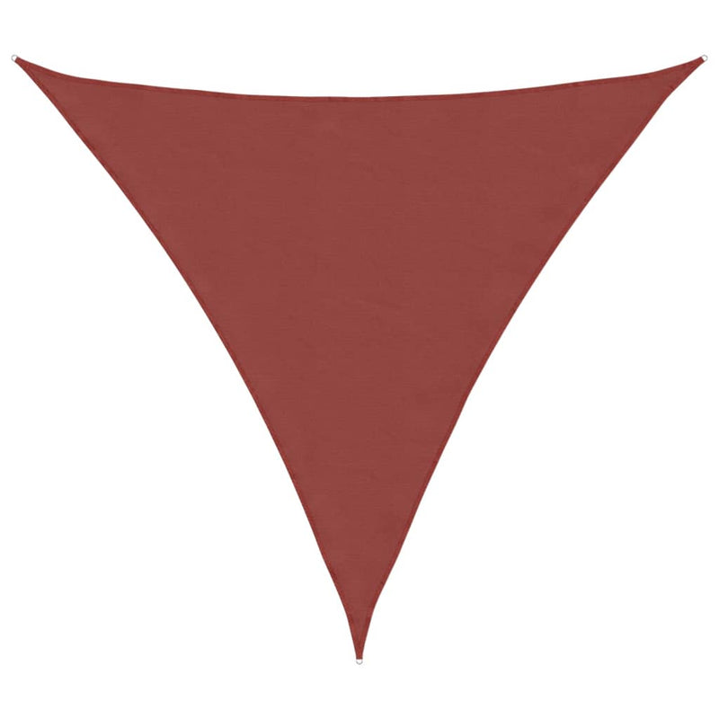 Load image into Gallery viewer, Vidaxl zonnescherm driehoekig 4,5x4,5x4,5 m oxford stof terracotta
