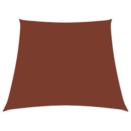 Vidaxl zonnezeil trapezium 2 4x3 m oxford stof terracottakleurig