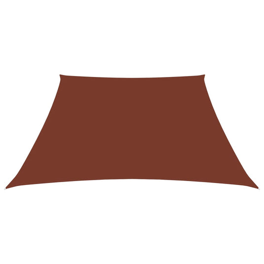 Vidaxl zonnezeil trapezium 3 5x4 m oxford stof terracottakleurig