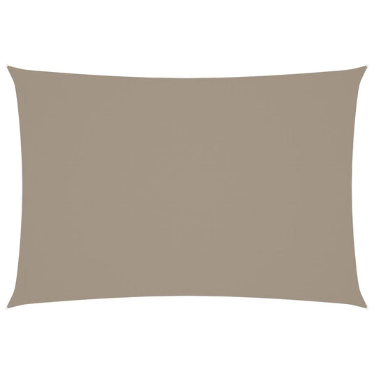 VidaXL Zonnescherm rechthoekig 2,5x4,5 m oxford stof taupe