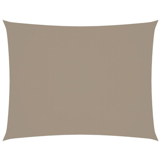 VidaXL Zonnescherm rechthoekig 3,5x4,5 m oxford stof taupe