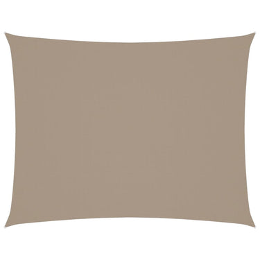 Vidaxl zonnescherm rechthoekig 4x6 m oxford stof taupe