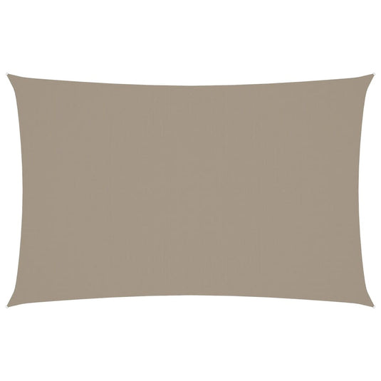 Vidaxl zonnescherm rechthoekig 4x7 m oxford stof taupe