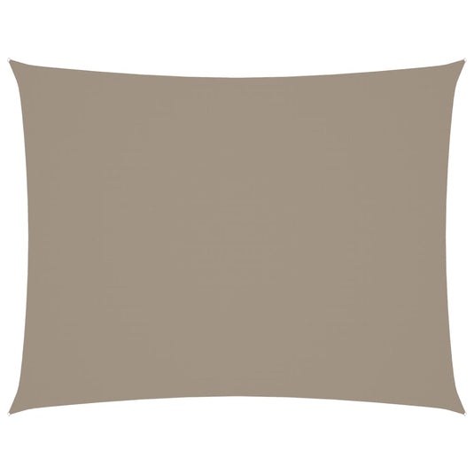 Vidaxl zonnescherm rechthoekig 6x8 m oxford stof taupe