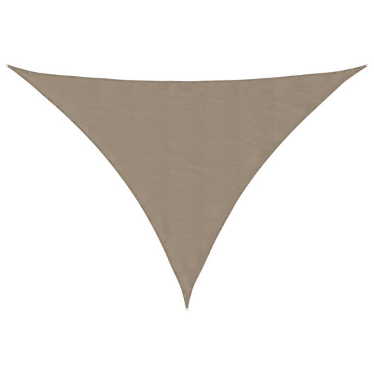 Vidaxl zonnescherm driehoekig 3x4x4 m oxford stof taupe