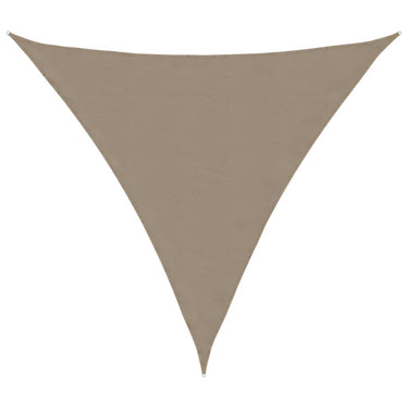 Vidaxl zonnescherm driehoekig 4x4x4 m oxford stof taupe
