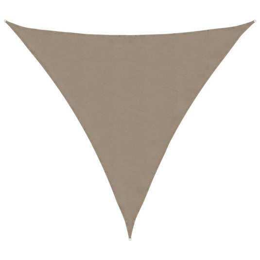 Vidaxl zonnescherm driehoekig 4x4x4 m oxford stof taupe