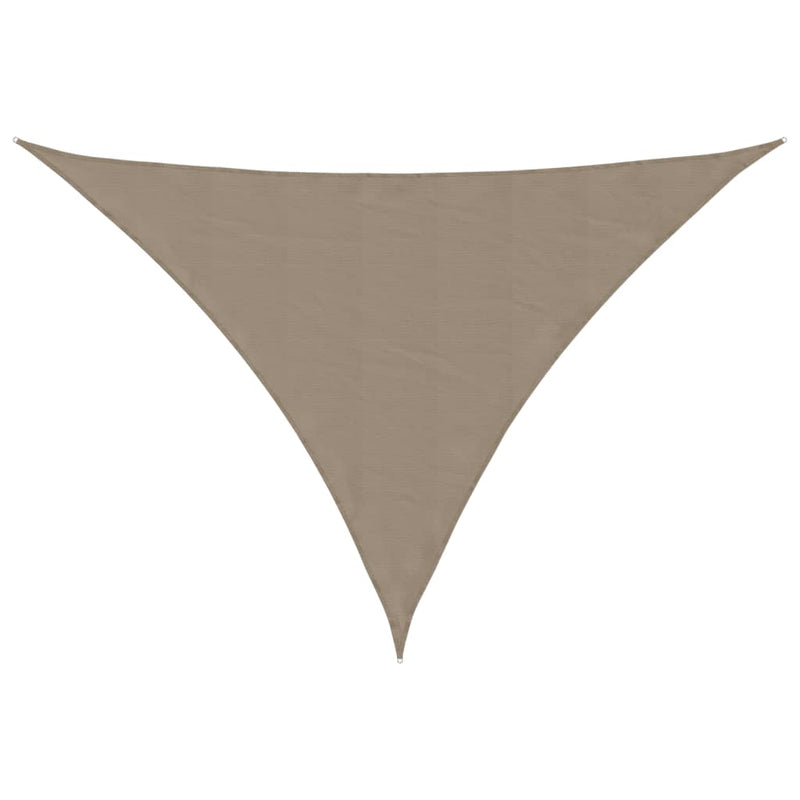 Afbeelding laden in galerijviewer, Vidaxl zonnescherm driehoekig 4x4x5,8 m oxford stof taupe
