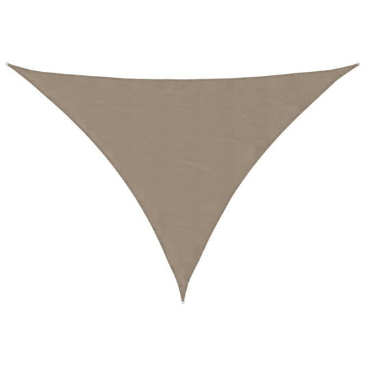 Vidaxl zonnescherm driehoekig 4x5x5 m oxford stof taupe