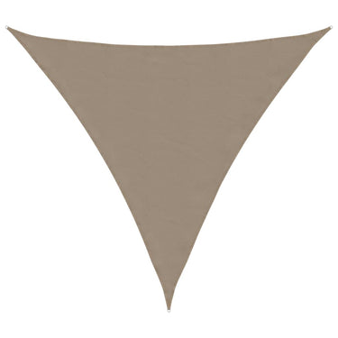 Vidaxl zonnescherm driehoekig 5x5x5 m oxford stof taupe
