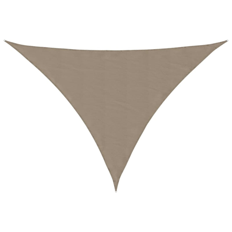 Afbeelding laden in galerijviewer, Vidaxl zonnescherm driehoekig 4x5x6,4 m oxford stof taupe
