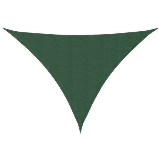 Vidaxl zonnescherm driehoekig 2,5x2,5x3,5 m oxford stof donkergroen