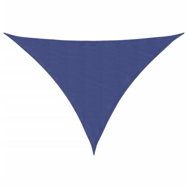 Afbeelding laden in galerijviewer, Vidaxl zonnescherm driehoekig 2,5x2,5x3,5 m oxford stof blauw
