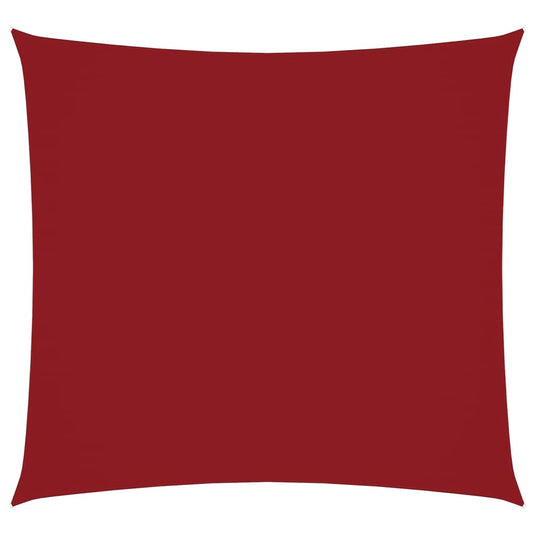 Vidaxl zonnescherm vierkant 6x6 m oxford stof rood