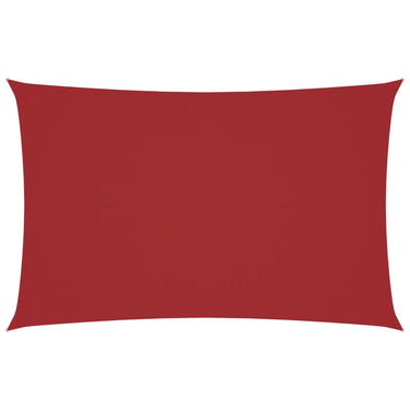 Vidaxl zonnescherm rechthoekig 2x5 m oxford stof rood