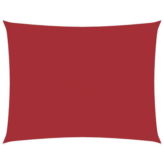 Vidaxl zonnescherm rechthoekig 3x4,5 m oxford stof rood