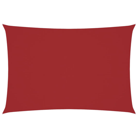 Vidaxl zonnescherm rechthoekig 3x5 m oxford stof rood