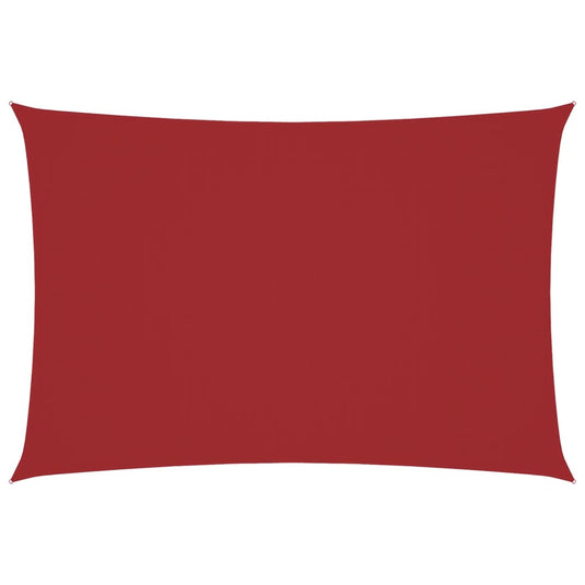 Vidaxl zonnescherm rechthoekig 3x6 m oxford stof rood