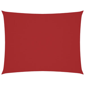 Vidaxl zonnescherm rechthoekig 4x6 m oxford stof rood
