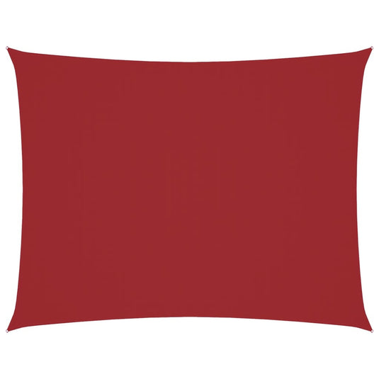 Vidaxl zonnescherm rechthoekig 5x7 m oxford stof rood