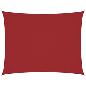 Vidaxl zonnescherm rechthoekig 6x7 m oxford stof rood