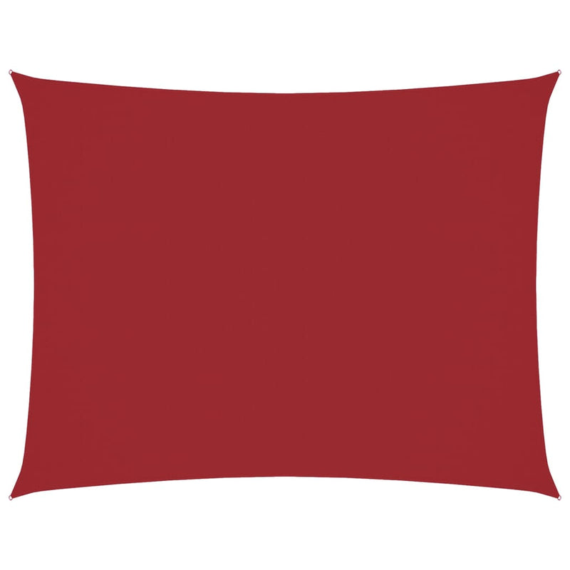 Afbeelding laden in galerijviewer, Vidaxl schaduwdoek rechthoekig 6x8 m oxford stof rood
