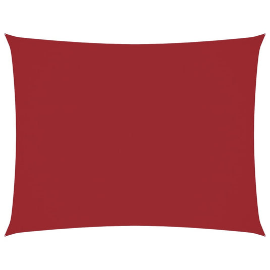 Vidaxl schaduwdoek rechthoekig 6x8 m oxford stof rood