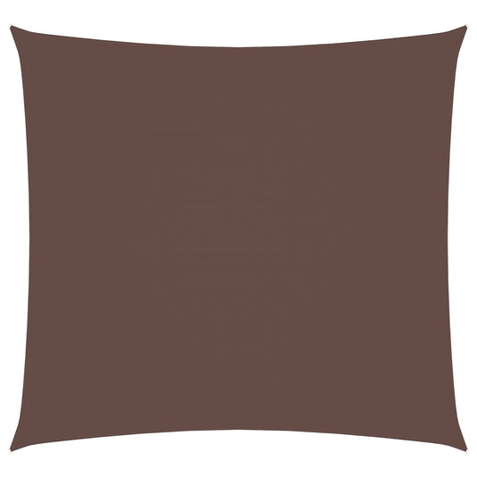 Vidaxl zonnescherm vierkant 5x5 m oxford stof bruin