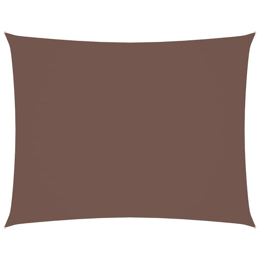Vidaxl zonnescherm rechthoekig 4x6 m oxford stof bruin