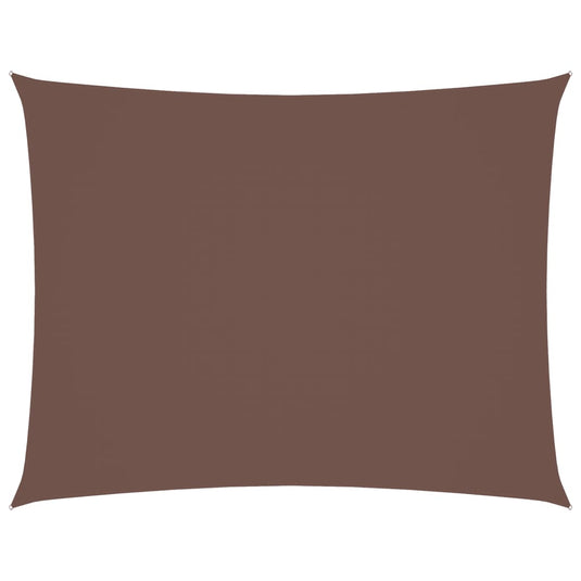 Vidaxl zonnescherm rechthoekig 5x6 m oxford stof bruin